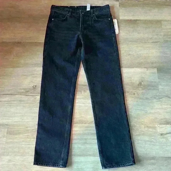 H&M Denim - H&M Straight Regular Jeans Black Sz 4 (runs small)